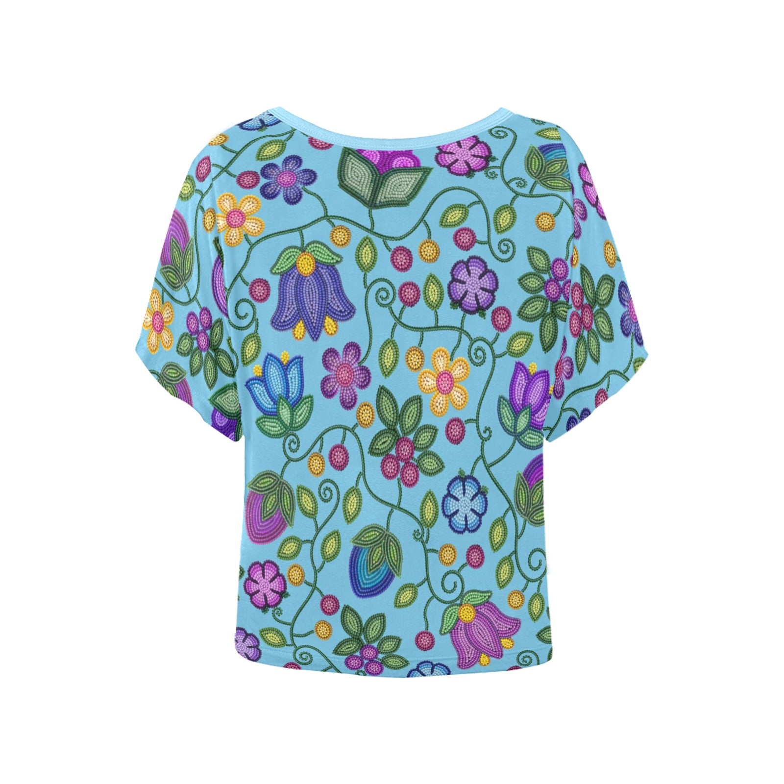 Bloom Uplift Sky Women's Batwing-Sleeved Blouse T-shirt