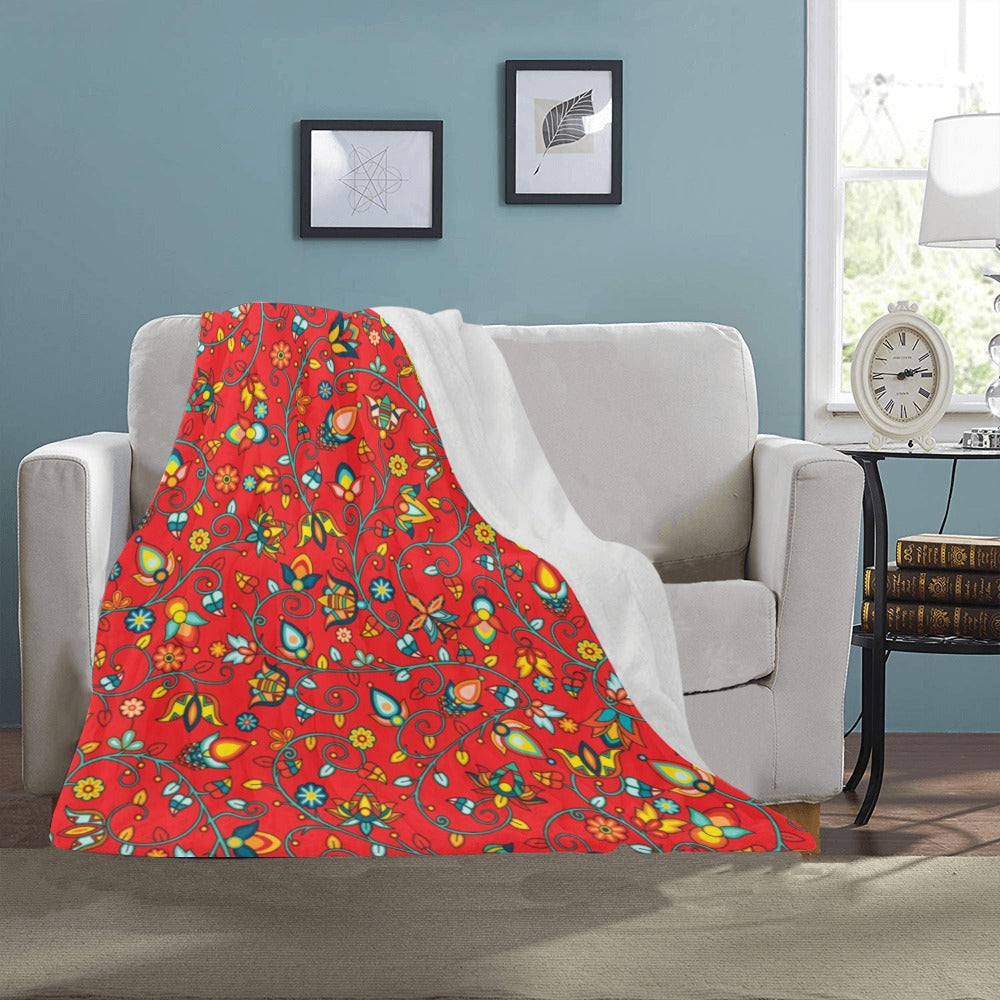 Thorny Path Red Ultra-Soft Micro Fleece Blanket 40"x50"