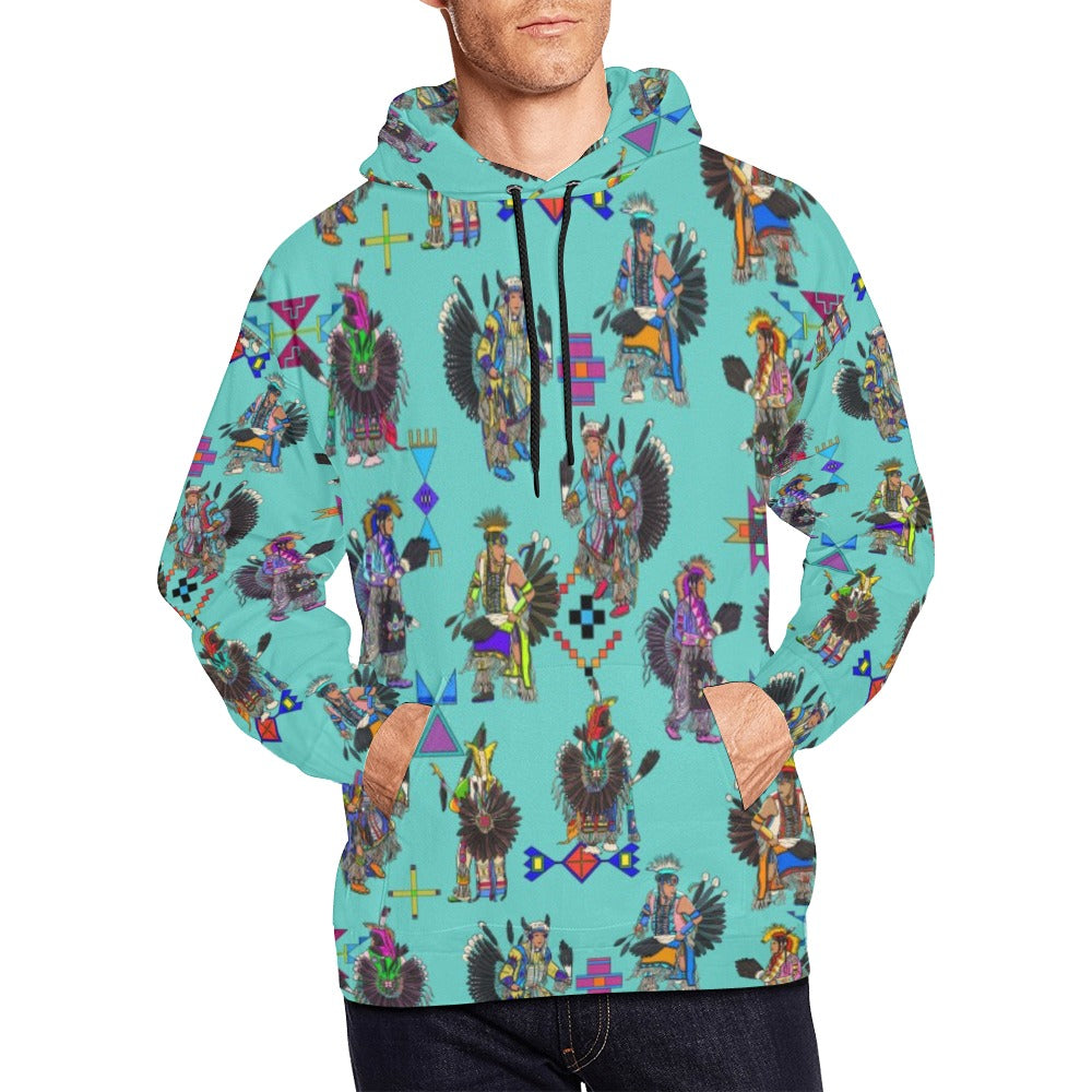 Men's Tradish Dancers Eggshell Blue Hoodie for Men (USA Size)