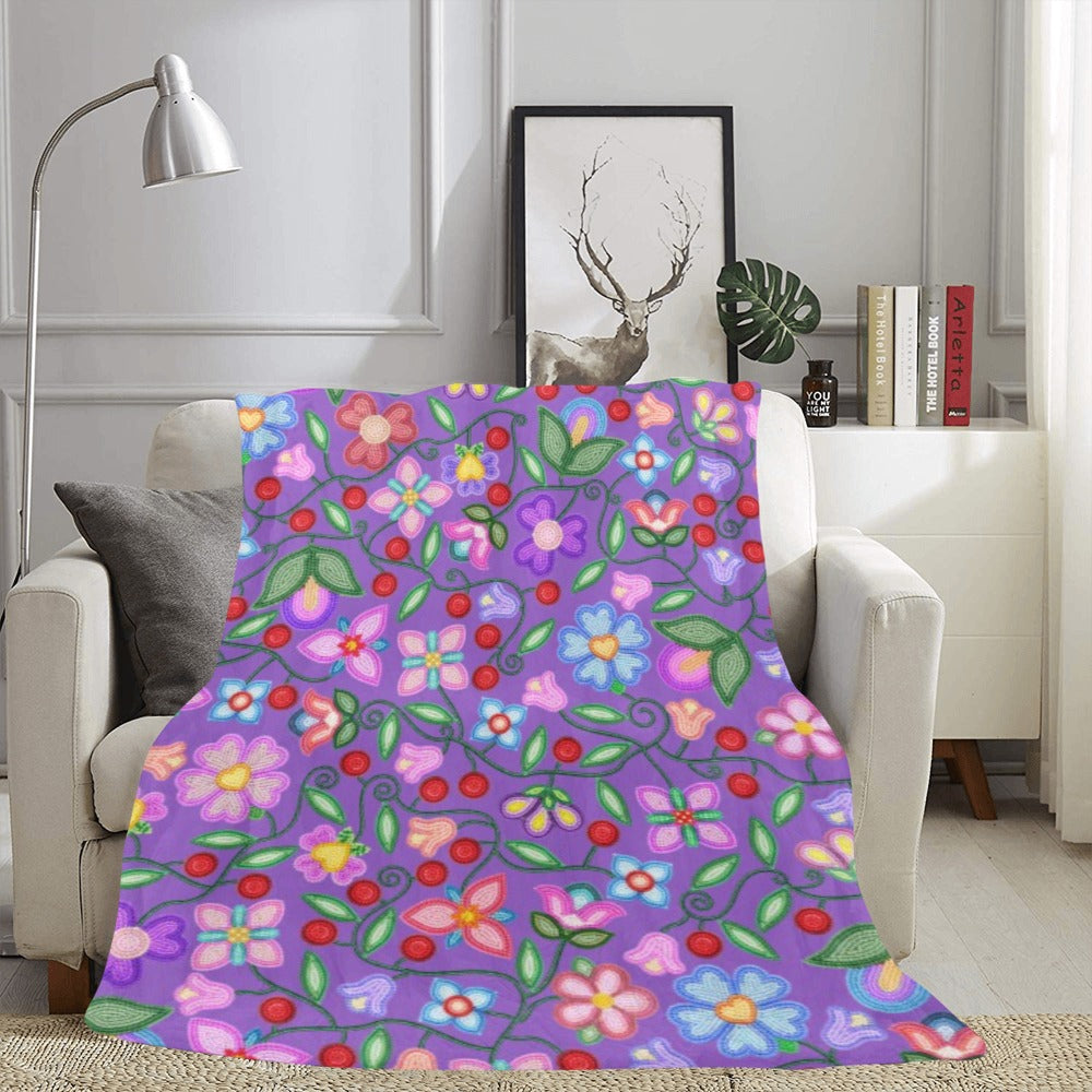Petal Harmony Lavender Ultra-Soft Micro Fleece Blanket 60"x80"