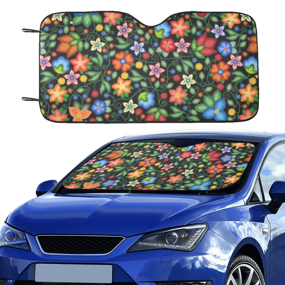 Morning Harmony Black Car Sun Shade 55"x30"