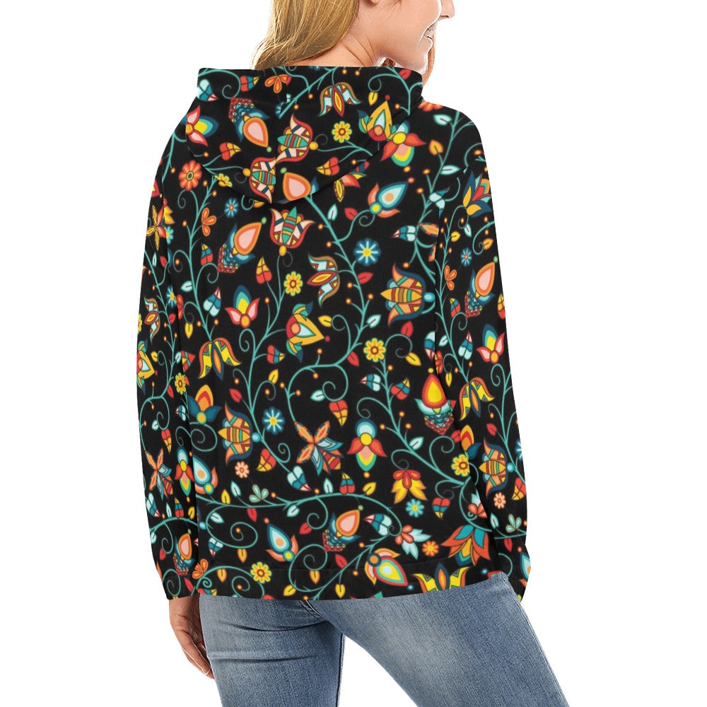Thorny Path Black Hoodie for Women (USA Size)