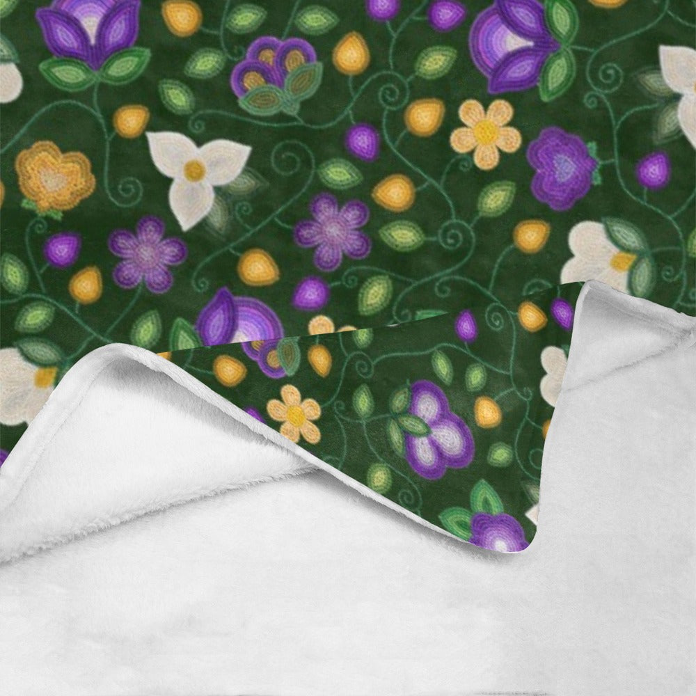 Midnight Moss Bloom Forest Ultra-Soft Micro Fleece Blanket 60"x80"