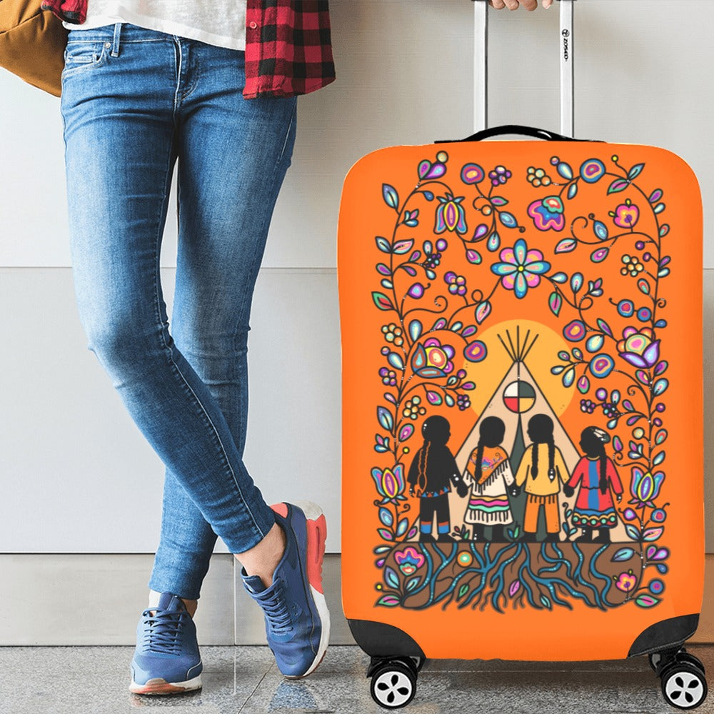 Rooted in Culture Luggage Cover/Large 26"-28"