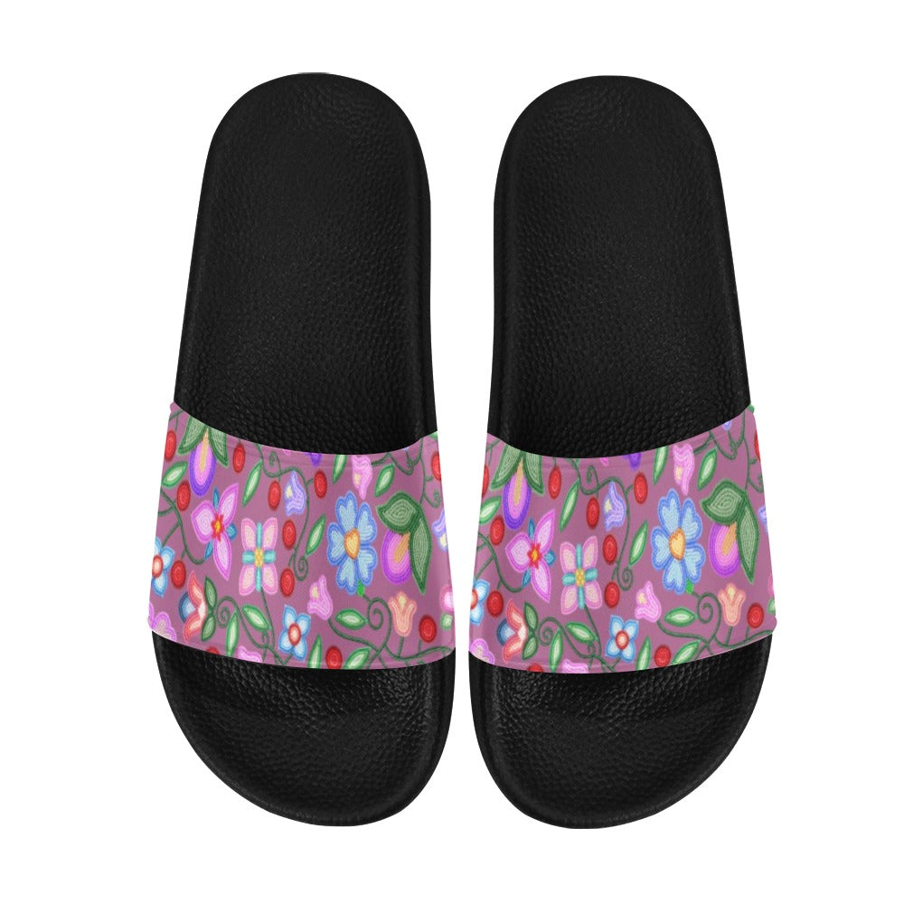 Petal Harmony Dusty Rose Men's Slide Sandals