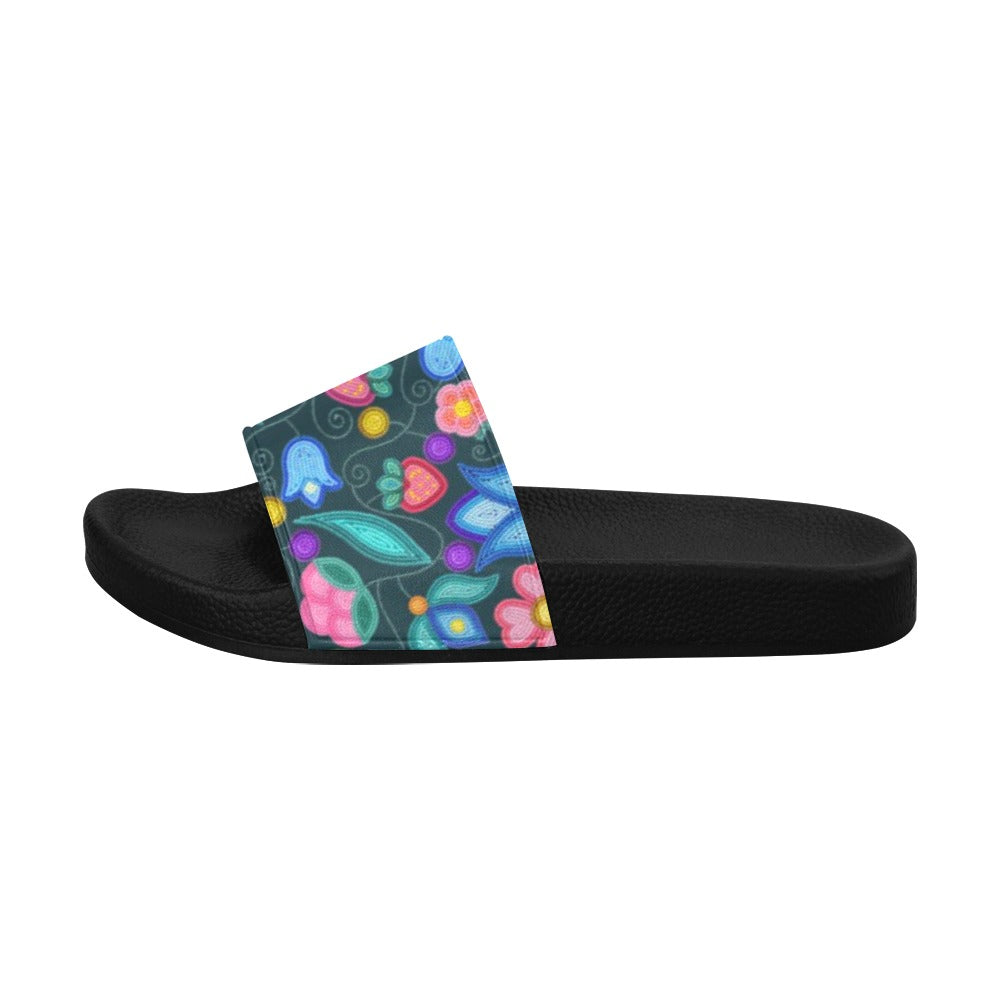 Sweet Offering Dark Teal Men's Slide Sandals