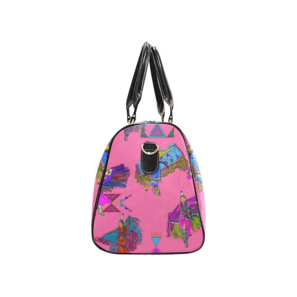 Women's Fancy Dancers Pink Waterproof Travel Bag/Small