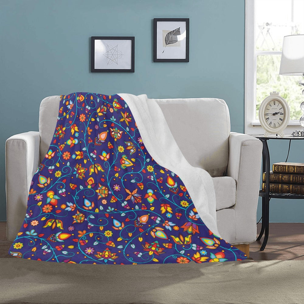 Thorny Path Blue Ultra-Soft Micro Fleece Blanket 50"x60"