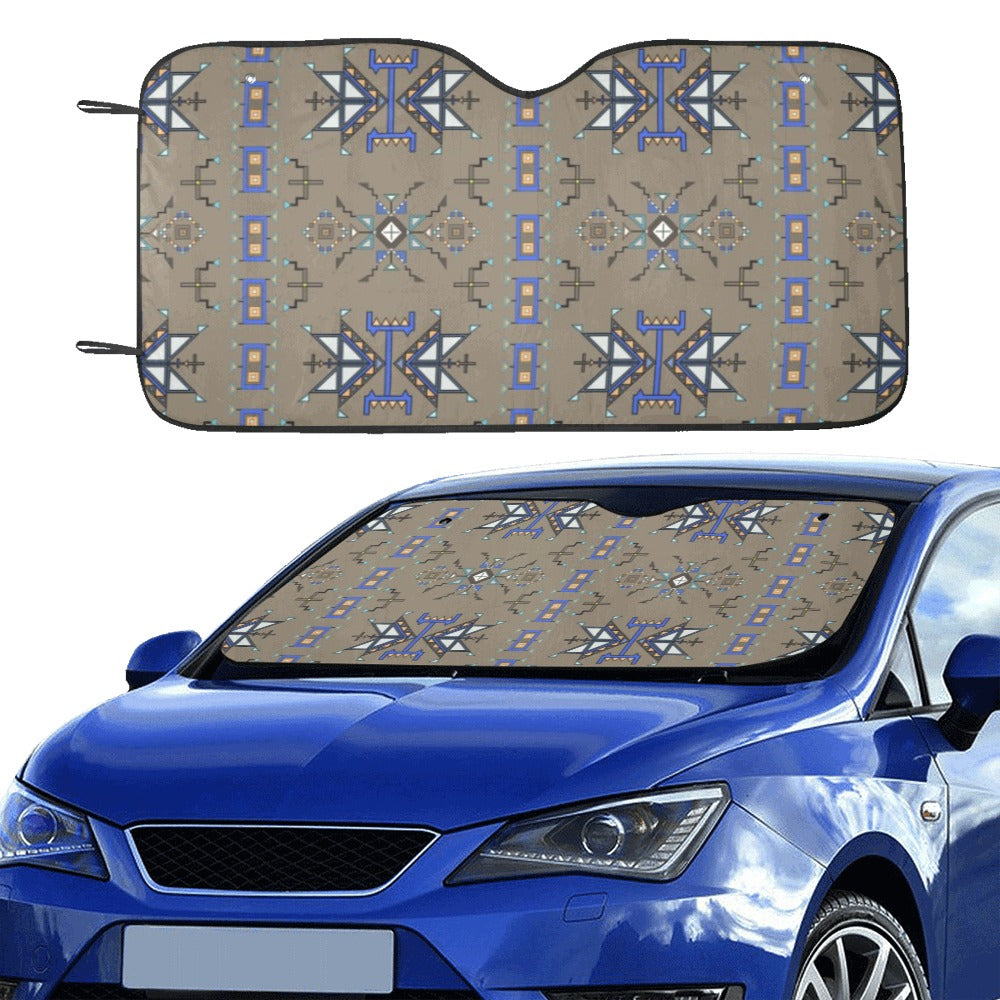Eagle Strike Brown Car Sun Shade 55"x30"