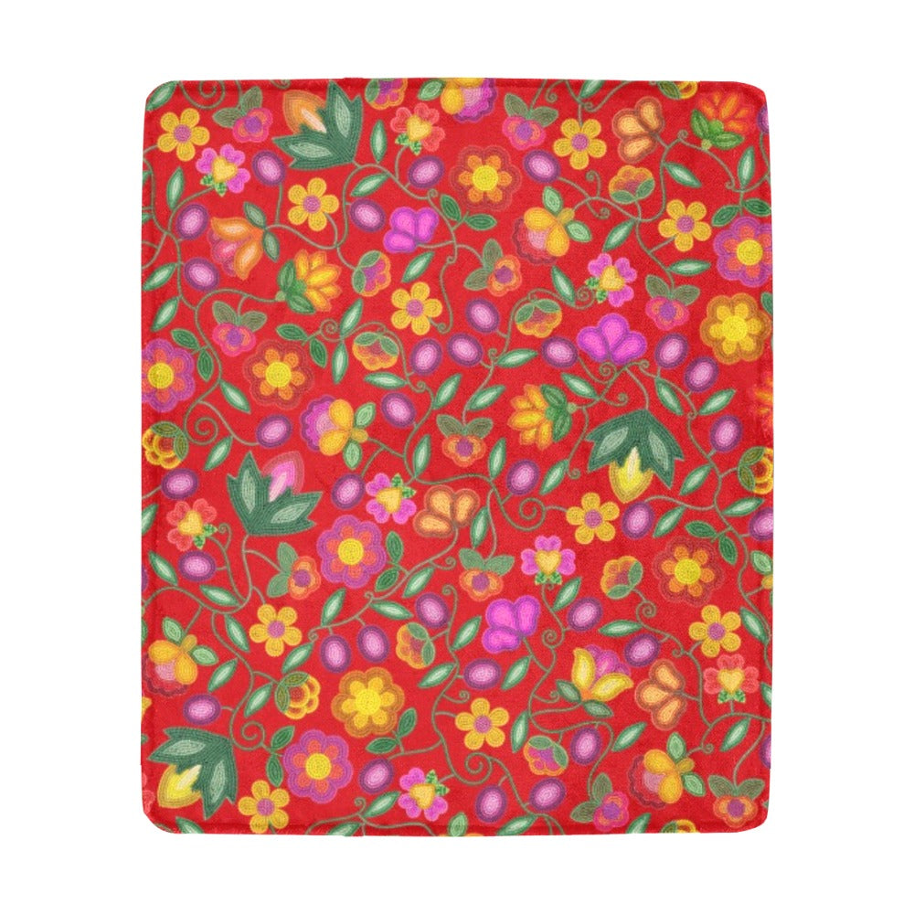 Boreal Bounty Red Ultra-Soft Micro Fleece Blanket 50"x60"