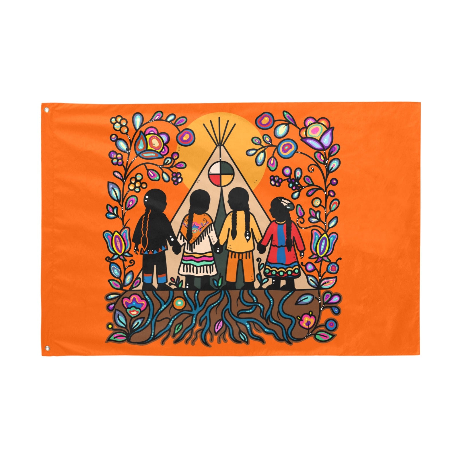Rooted in Culture 01 Garden Flag 70"x47"
