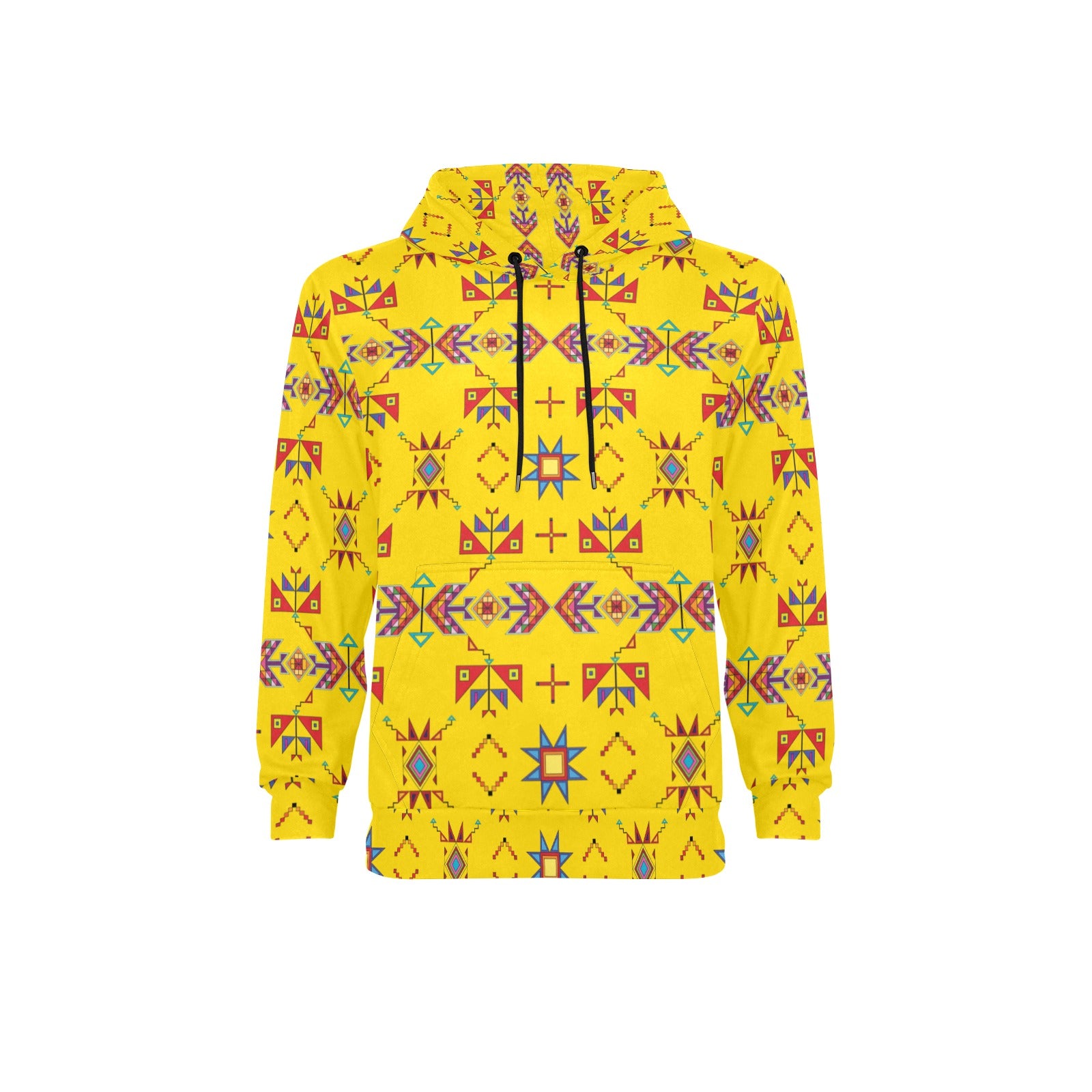 Scattered Generations Maize Men's Long Sleeve Fleece Hoodie