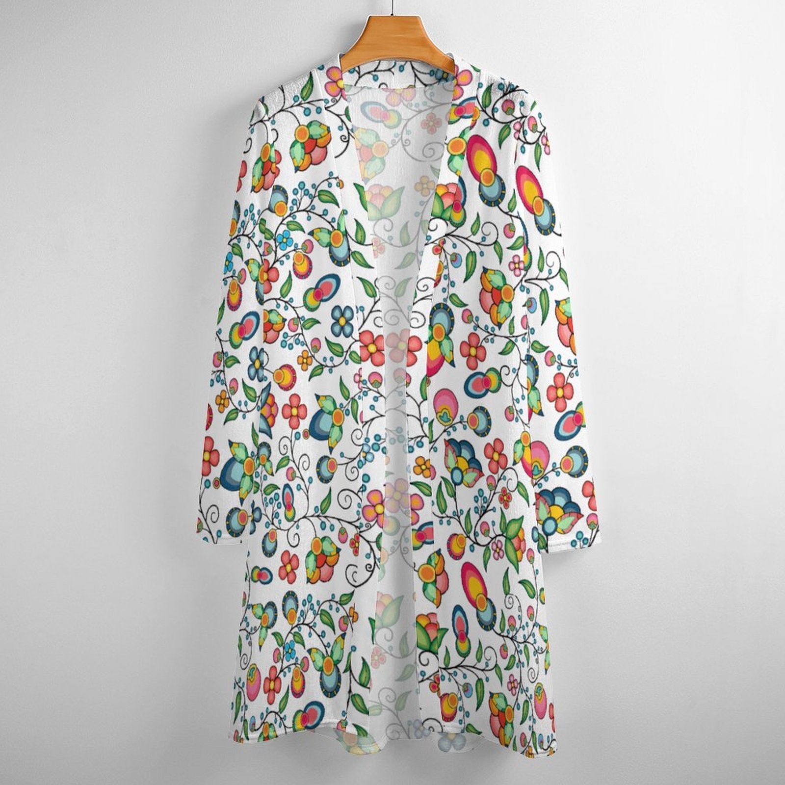 Floral Bounty White Cardigan