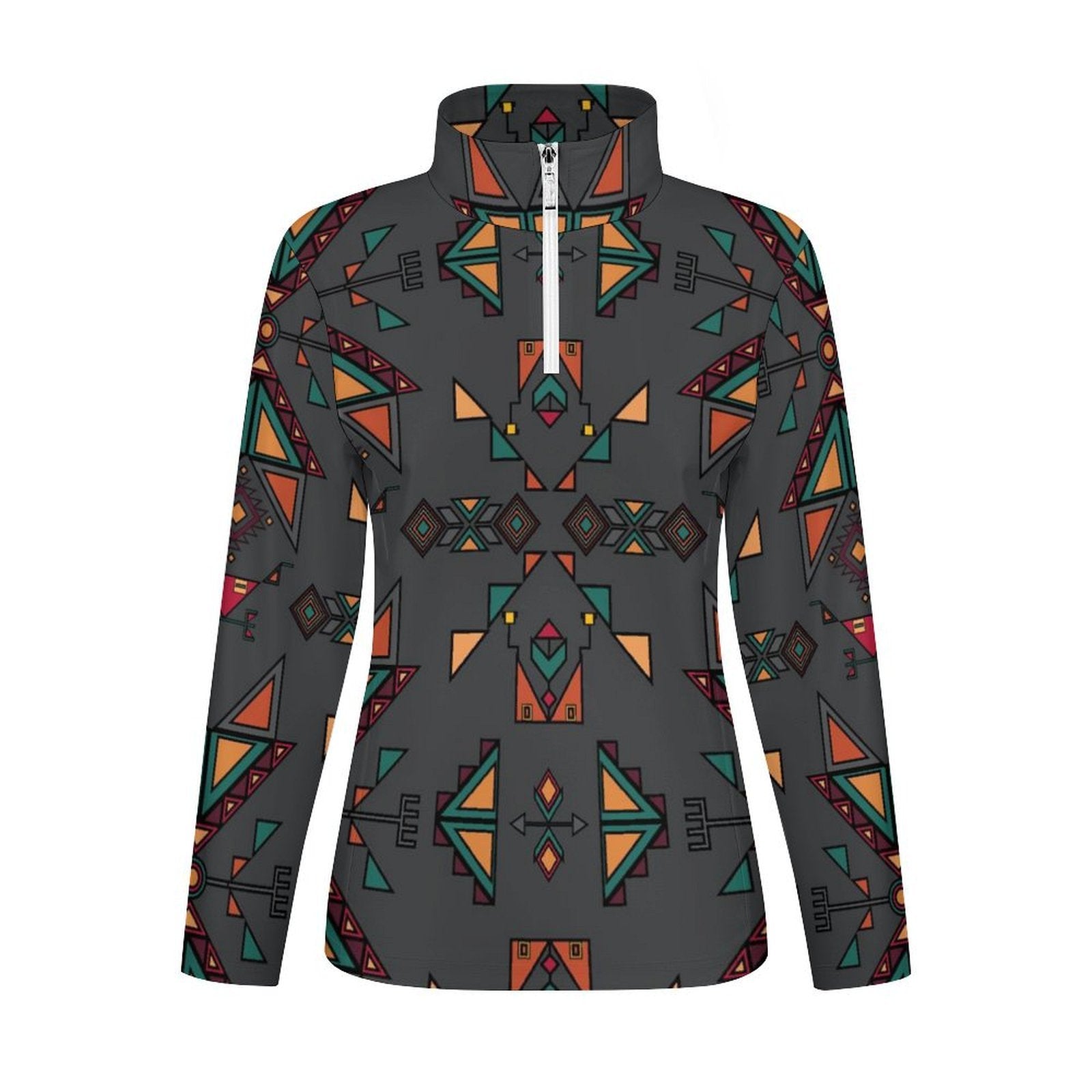 Arrow Dawn Gray Long Sleeve Yoga Shirt