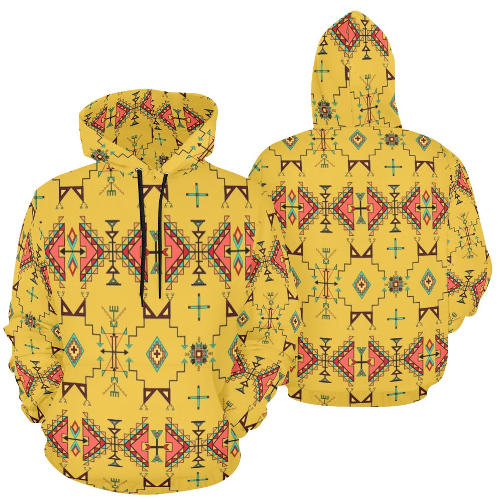 Thunder Flight Yellow Hoodie for Men (USA Size)