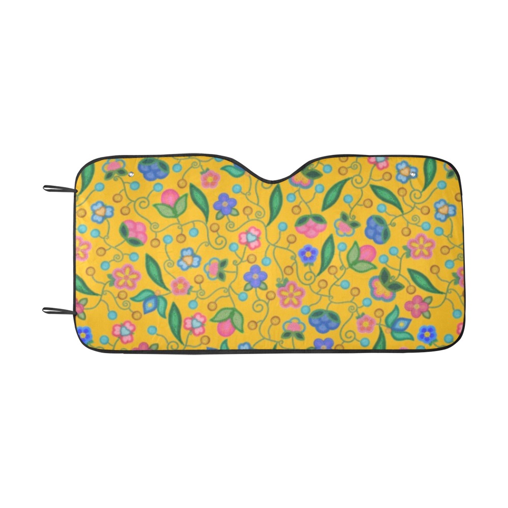 Skyberry Serenade Yellow Car Sun Shade 55"x30"