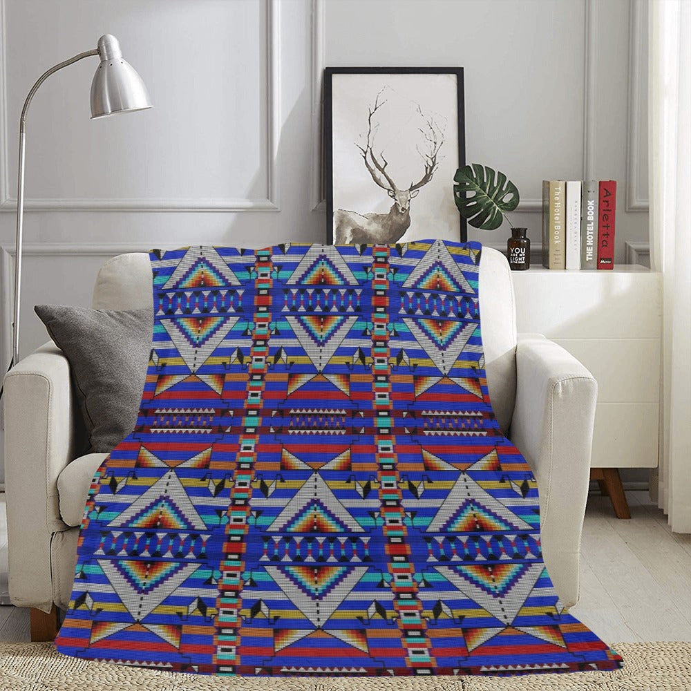 Medicine Blessing Blue Ultra-Soft Micro Fleece Blanket 60"x80"