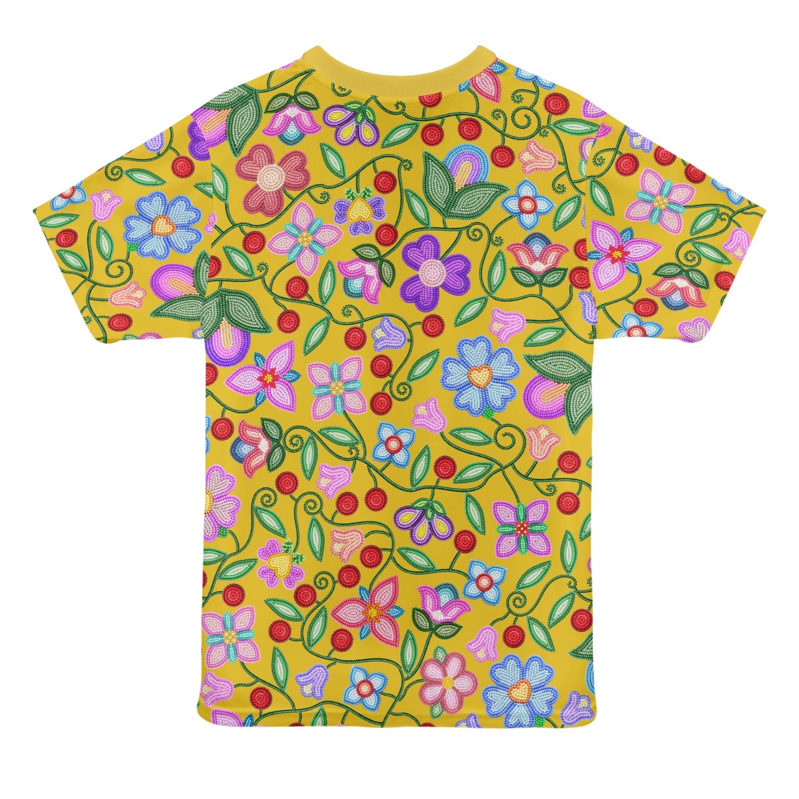 Petal Harmony Ochre T-shirt for Women