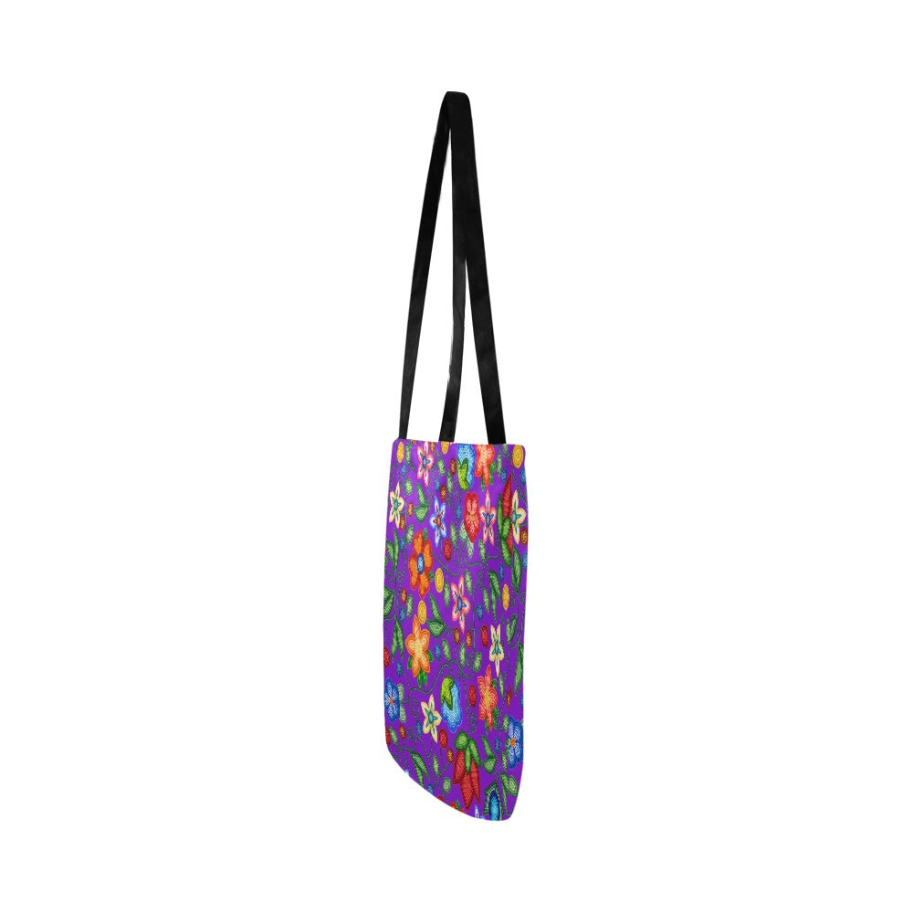 Morning Harmony Purple Reusable Shopping Bag (Two sides)