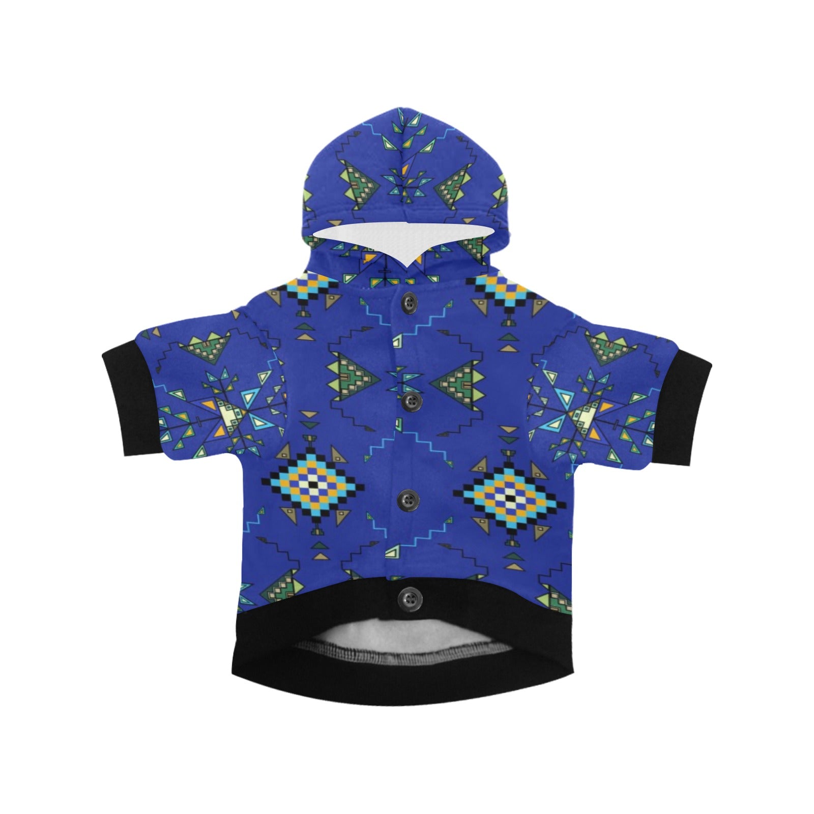 Bear Shield Dark Blue Pet Dog Hoodie