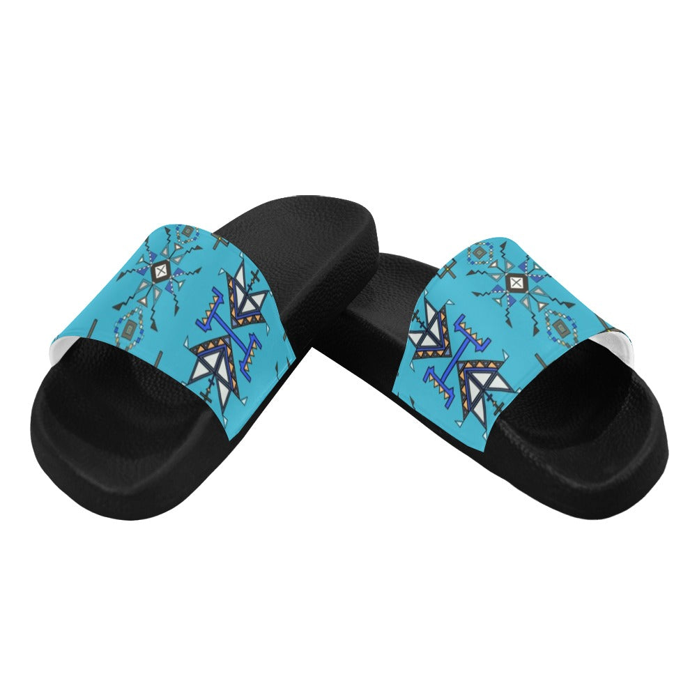 Eagle Strike Blue Women's Slide Sandals