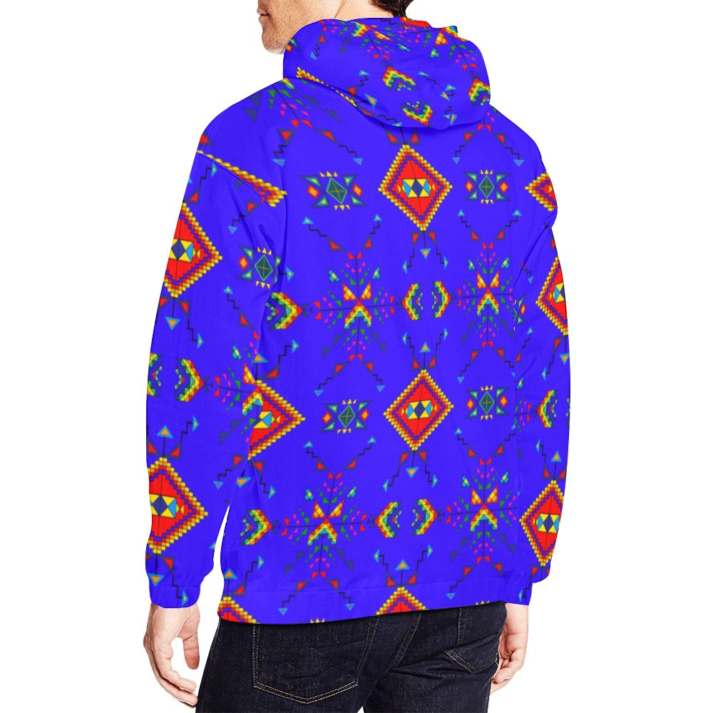 Buffalo Jump Blue Hoodie for Men (USA Size)