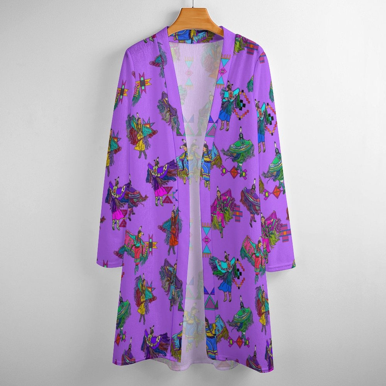Women's Fancy Dancers Purple Cardigan