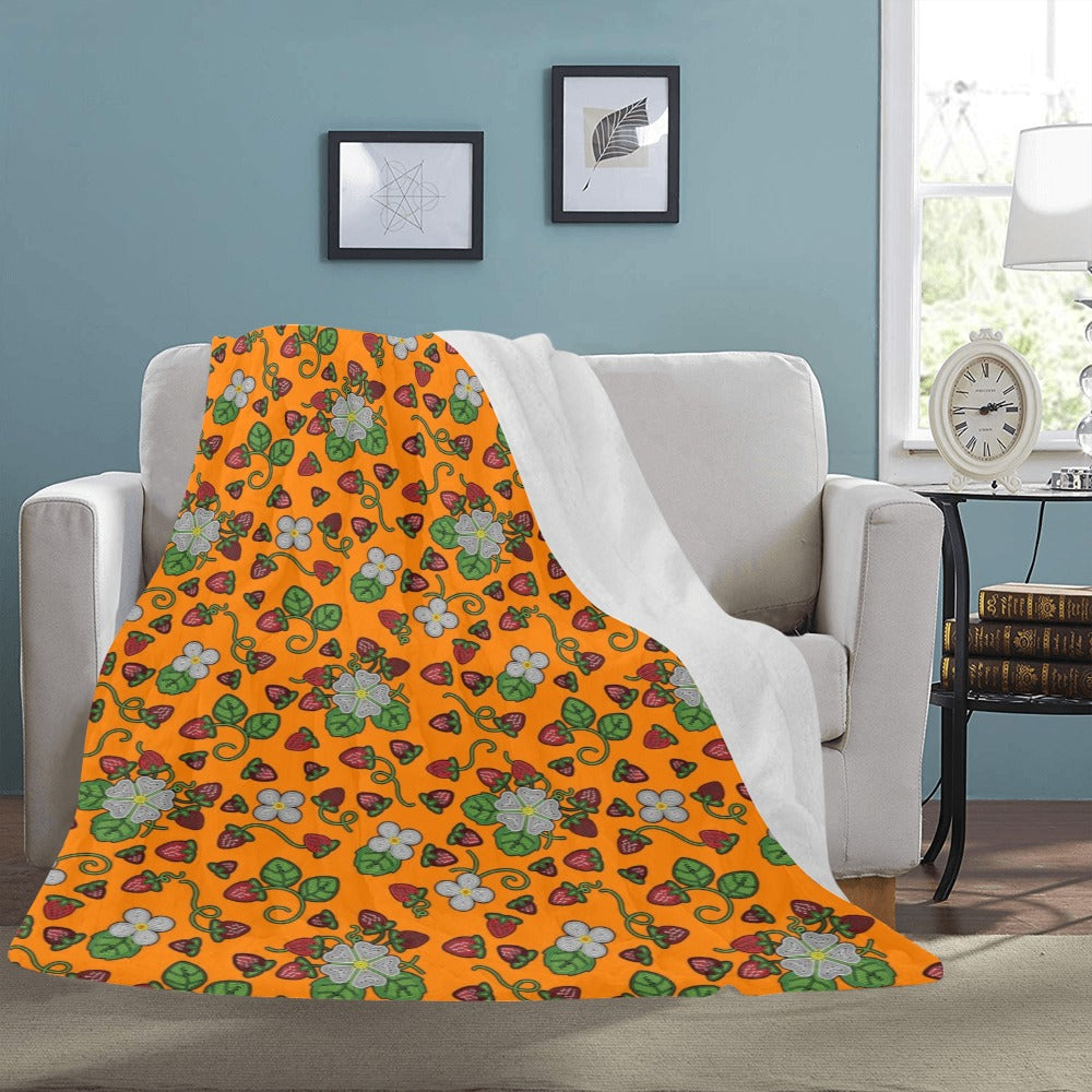Strawberry Dreams Carrot Ultra-Soft Micro Fleece Blanket 60"x80"