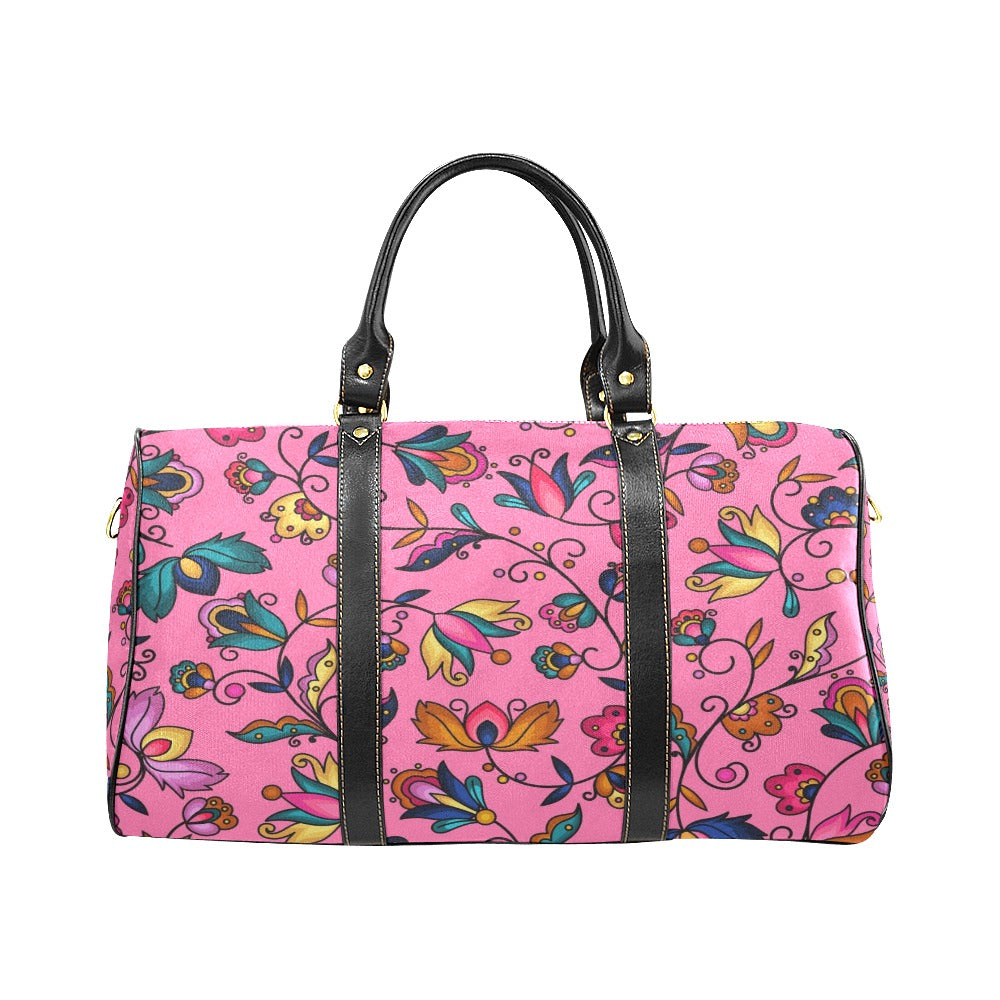 Copper Prairie Petals Pink Waterproof Travel Bag/Small