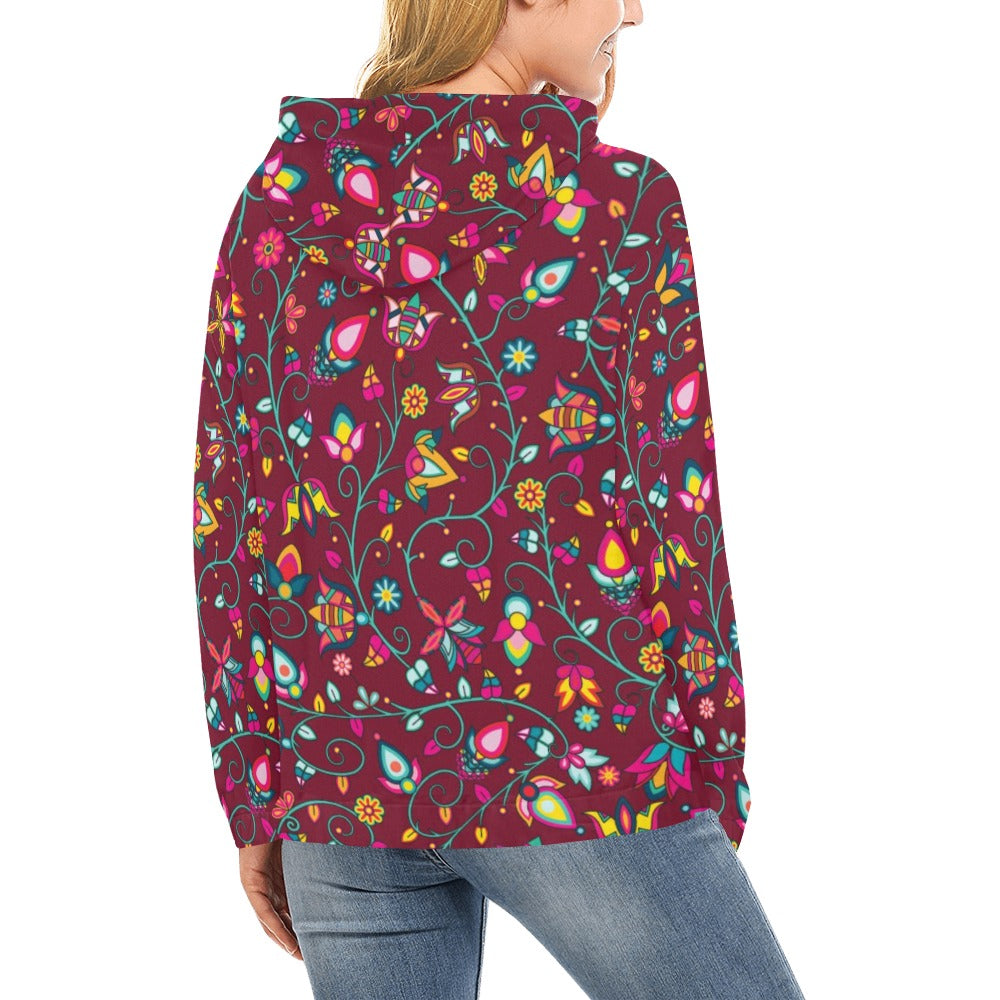 Thorny Path Cranberry Hoodie for Women (USA Size)