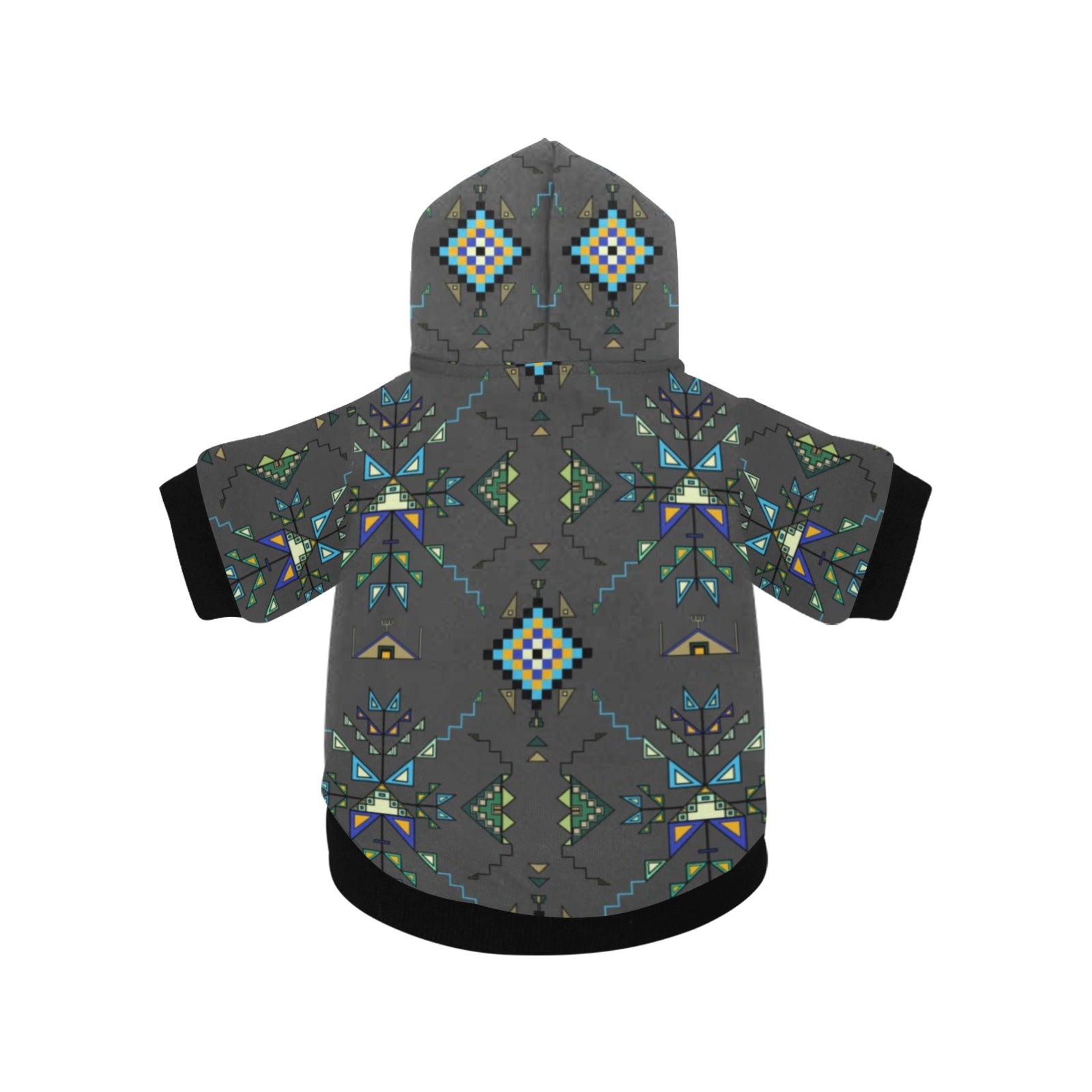 Bear Shield Gray Pet Dog Hoodie