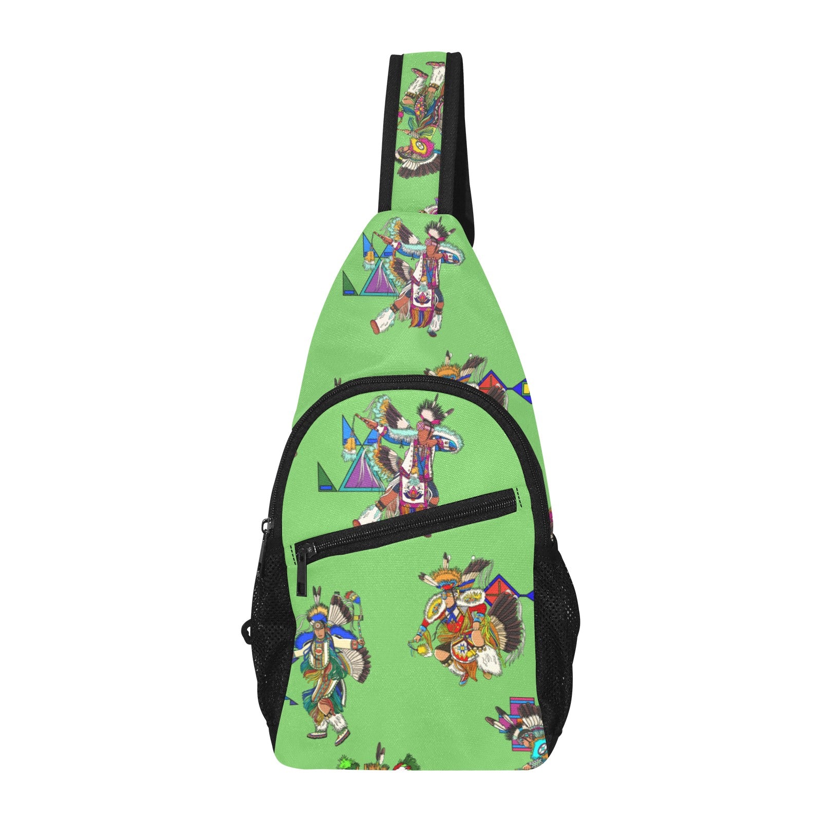 Men's Fancy Dancers Grass Chest Bag