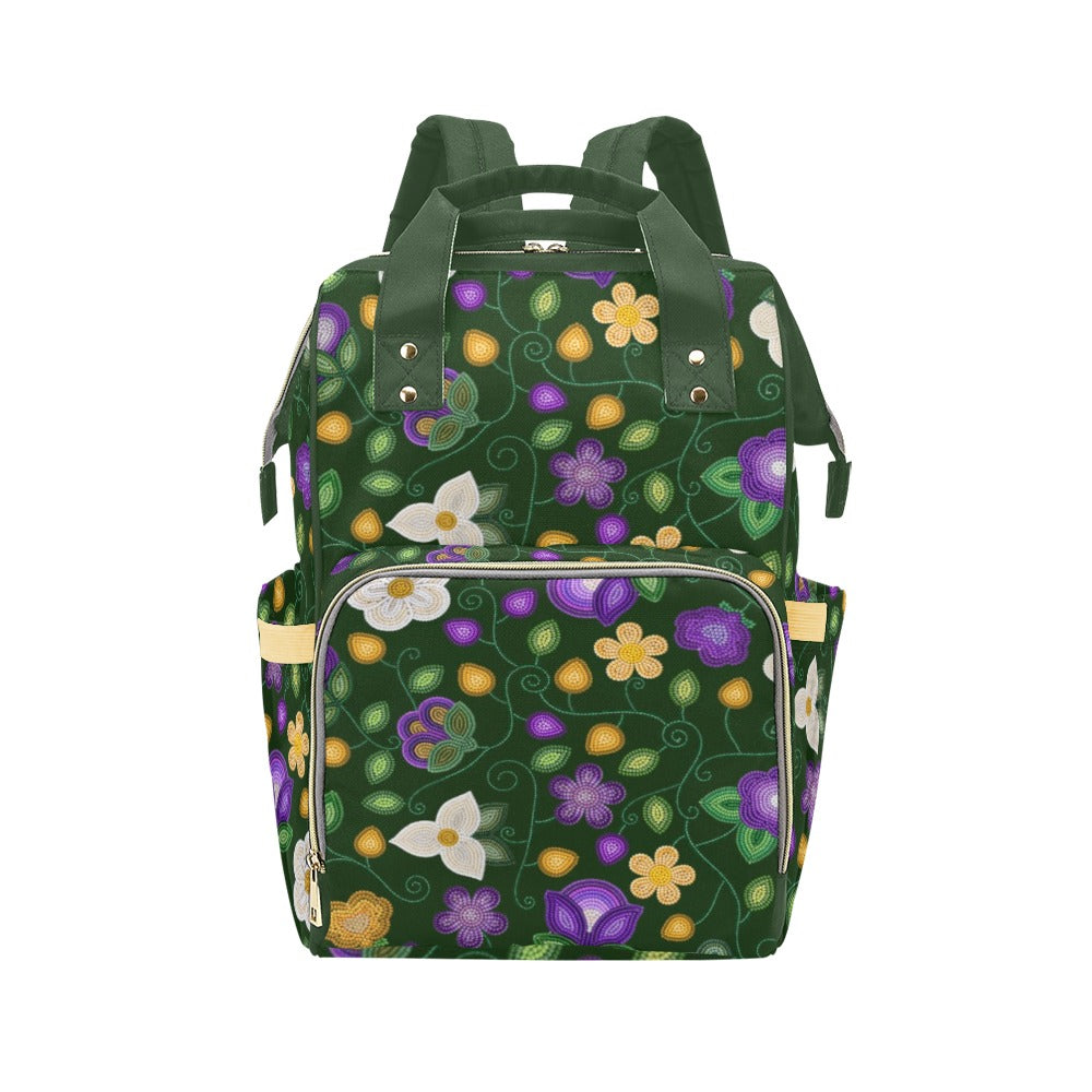 Midnight Moss Bloom Forest Multi-Function Diaper Backpack/Diaper Bag