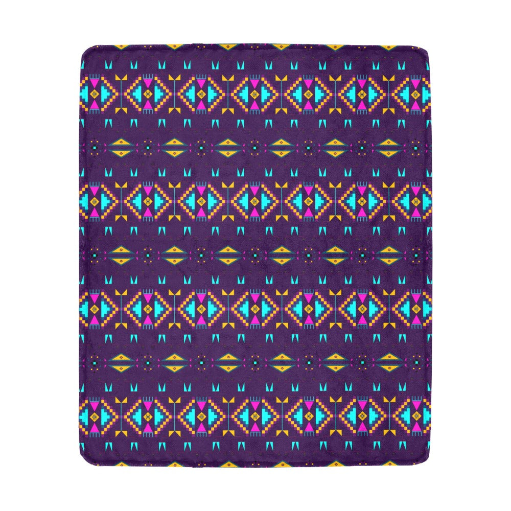 Rite of Passage Dark Purple Ultra-Soft Micro Fleece Blanket 50"x60"