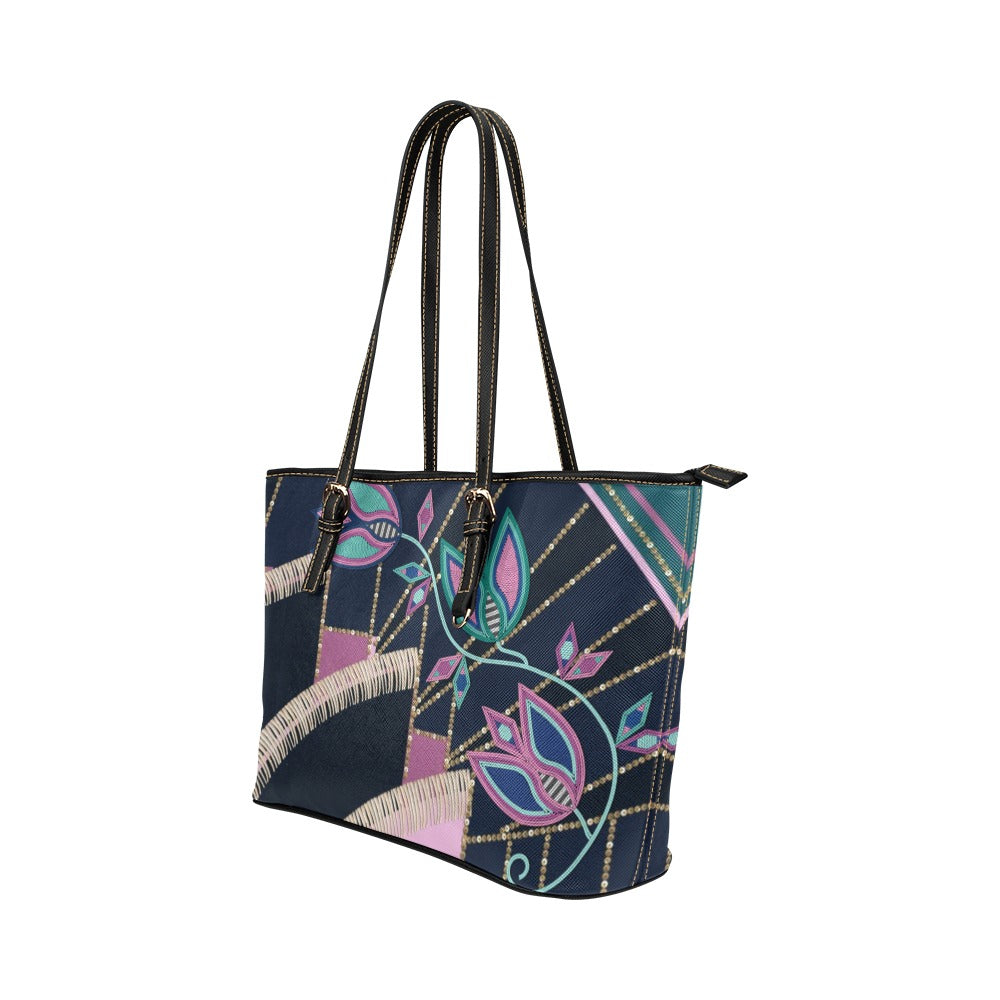 Mosaic Mirage Leather Tote