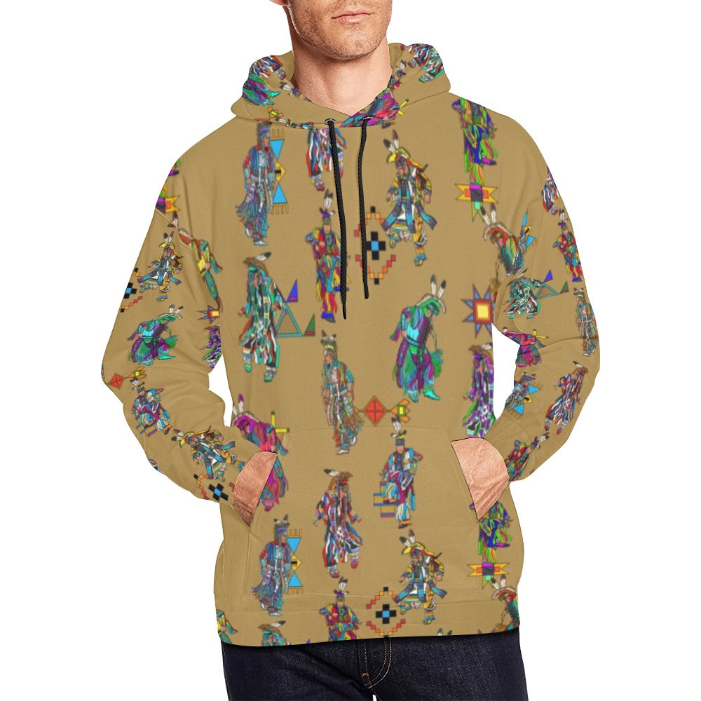Men's Grass Dancers Earth Hoodie for Men (USA Size)