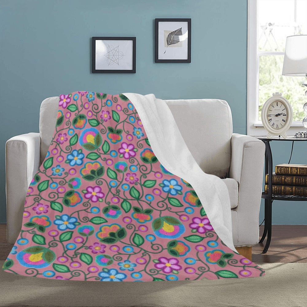 Turquoise Sunbeam Peach Ultra-Soft Micro Fleece Blanket 60"x80"