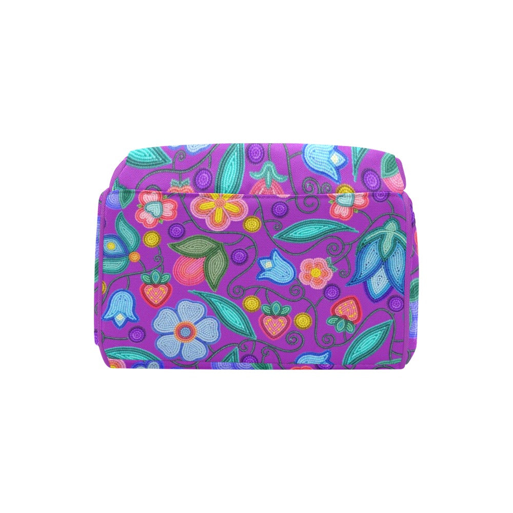 Sweet Offering Purple Multi-Function Diaper Backpack/Diaper Bag