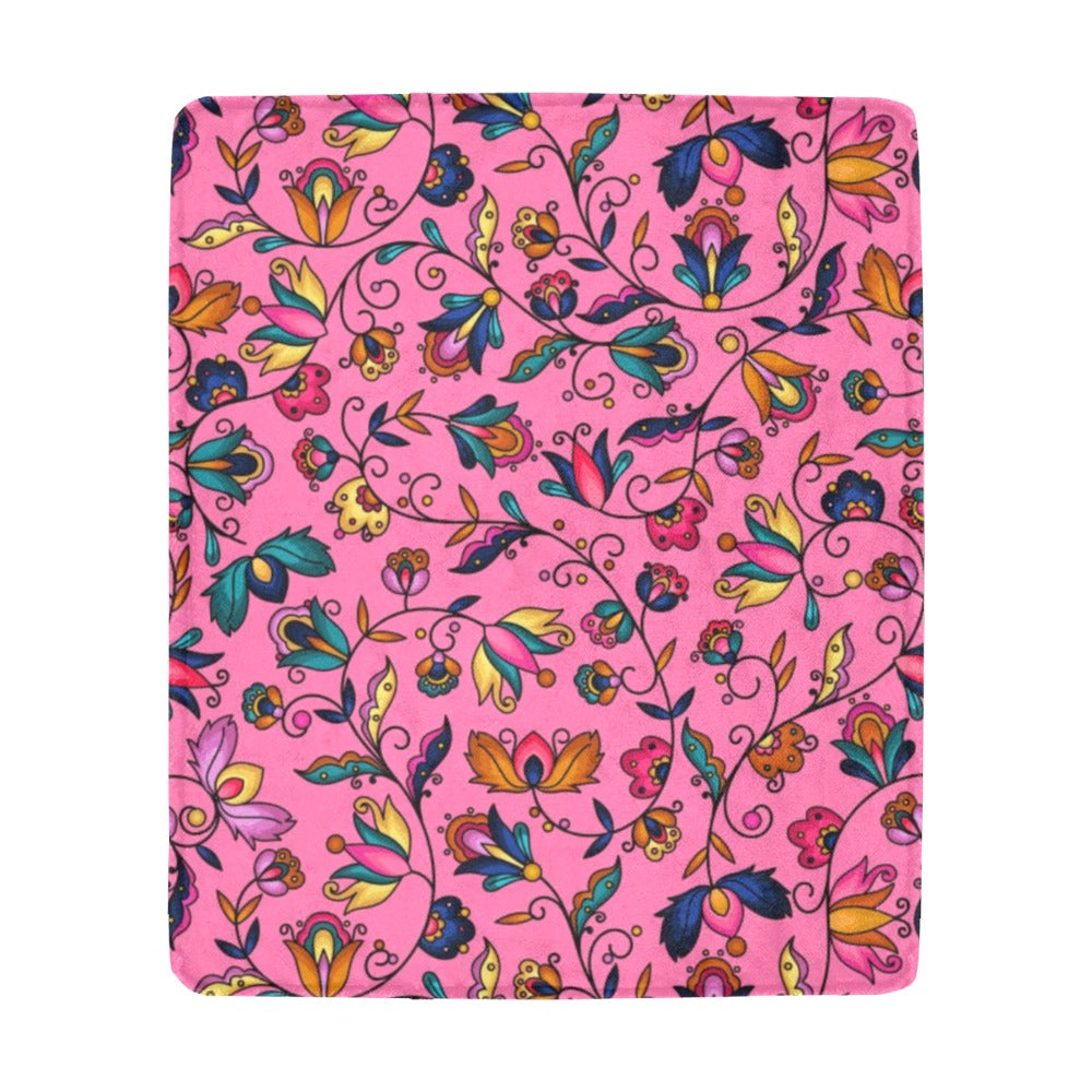 Copper Prairie Petals Pink Ultra-Soft Micro Fleece Blanket 50"x60"