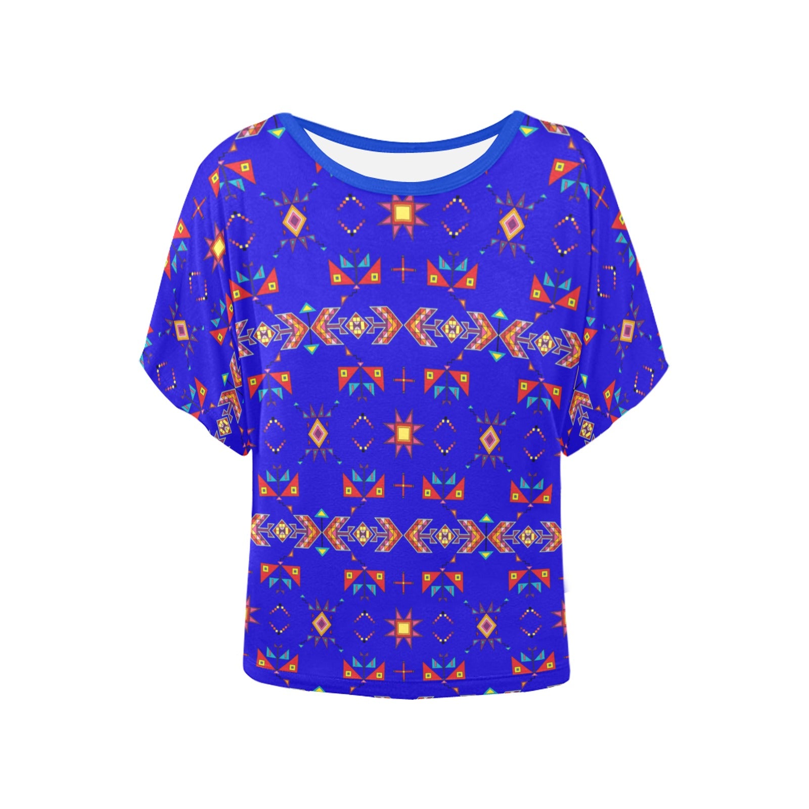 Scattered Generations Royal Women's Batwing-Sleeved Blouse T shirt