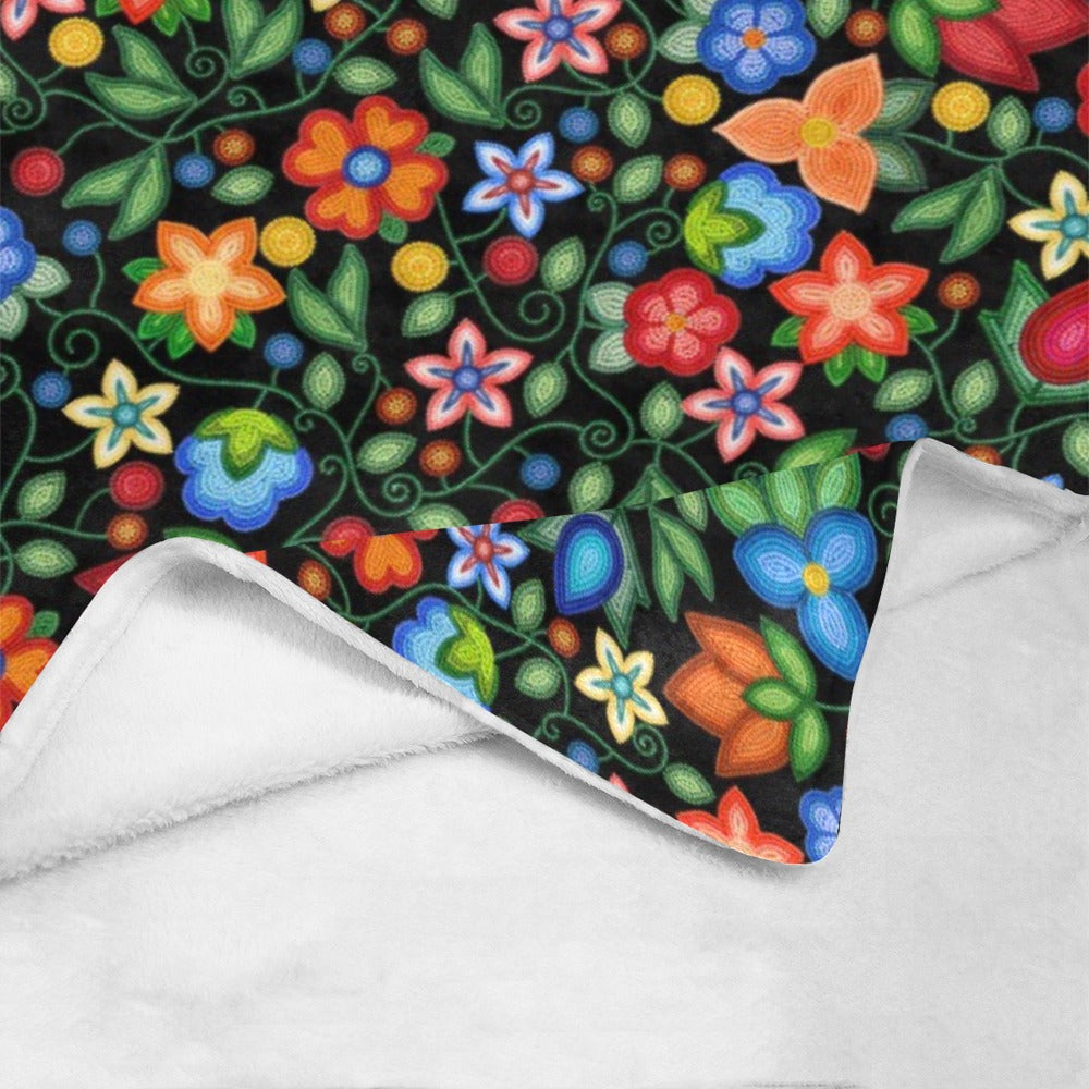 Morning Harmony Black Ultra-Soft Micro Fleece Blanket 50"x60"
