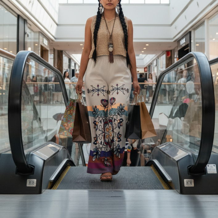 Aurora Petal Glow Ribbon Pant