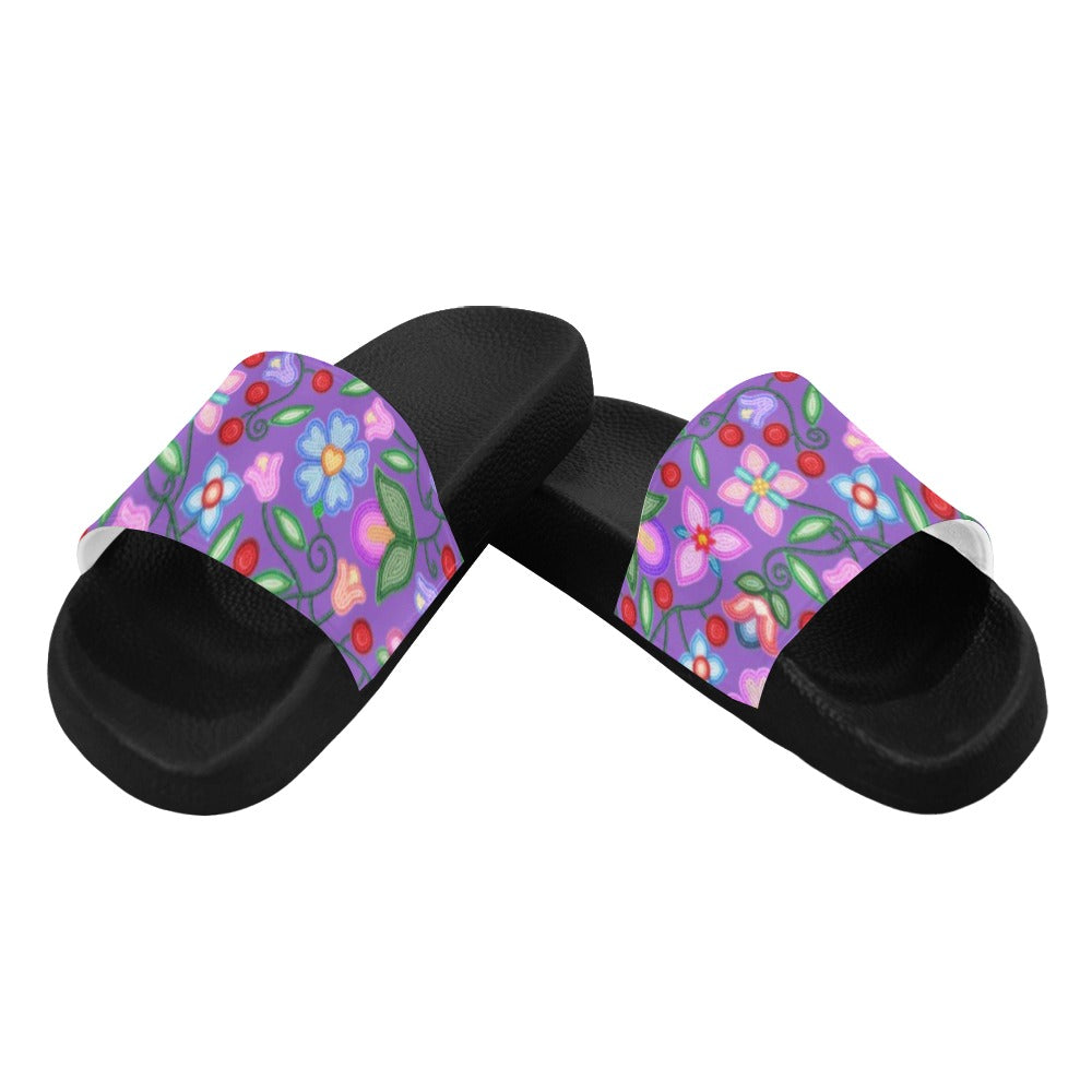 Petal Harmony Lavender Women's Slide Sandals