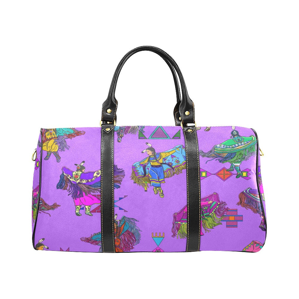 Women's Fancy Dancers Purple Waterproof Travel Bag/Small