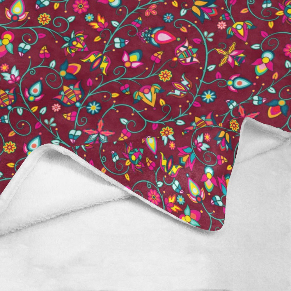 Thorny Path Cranberry Ultra-Soft Micro Fleece Blanket 50"x60"