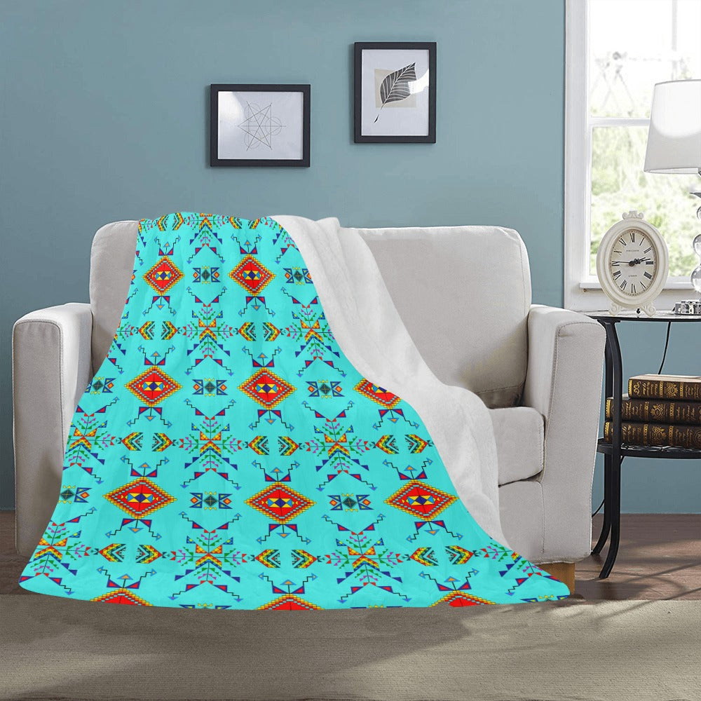 Buffalo Jump Turquoise Ultra-Soft Micro Fleece Blanket 50"x60"