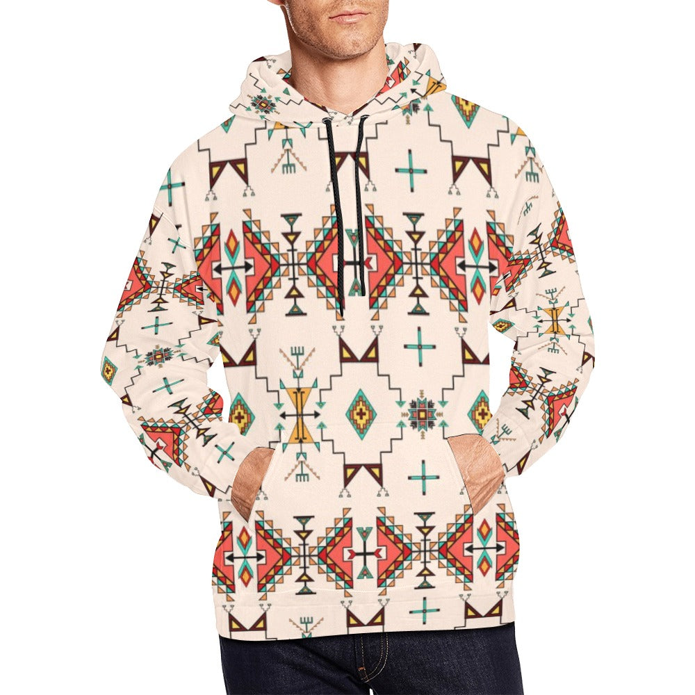 Thunder Flight Cream Hoodie for Men (USA Size)