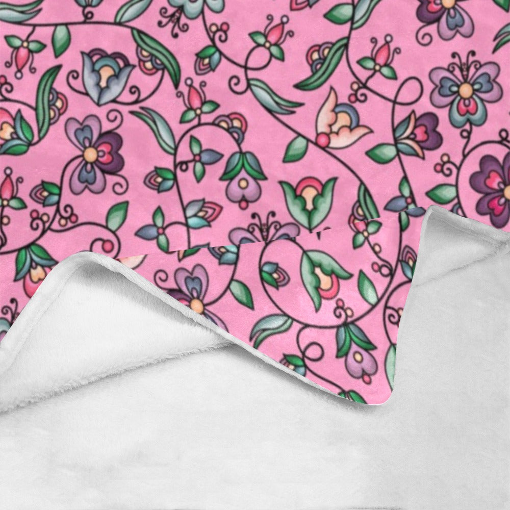 Amber Evening Garland Pink Ultra-Soft Micro Fleece Blanket 40"x50"