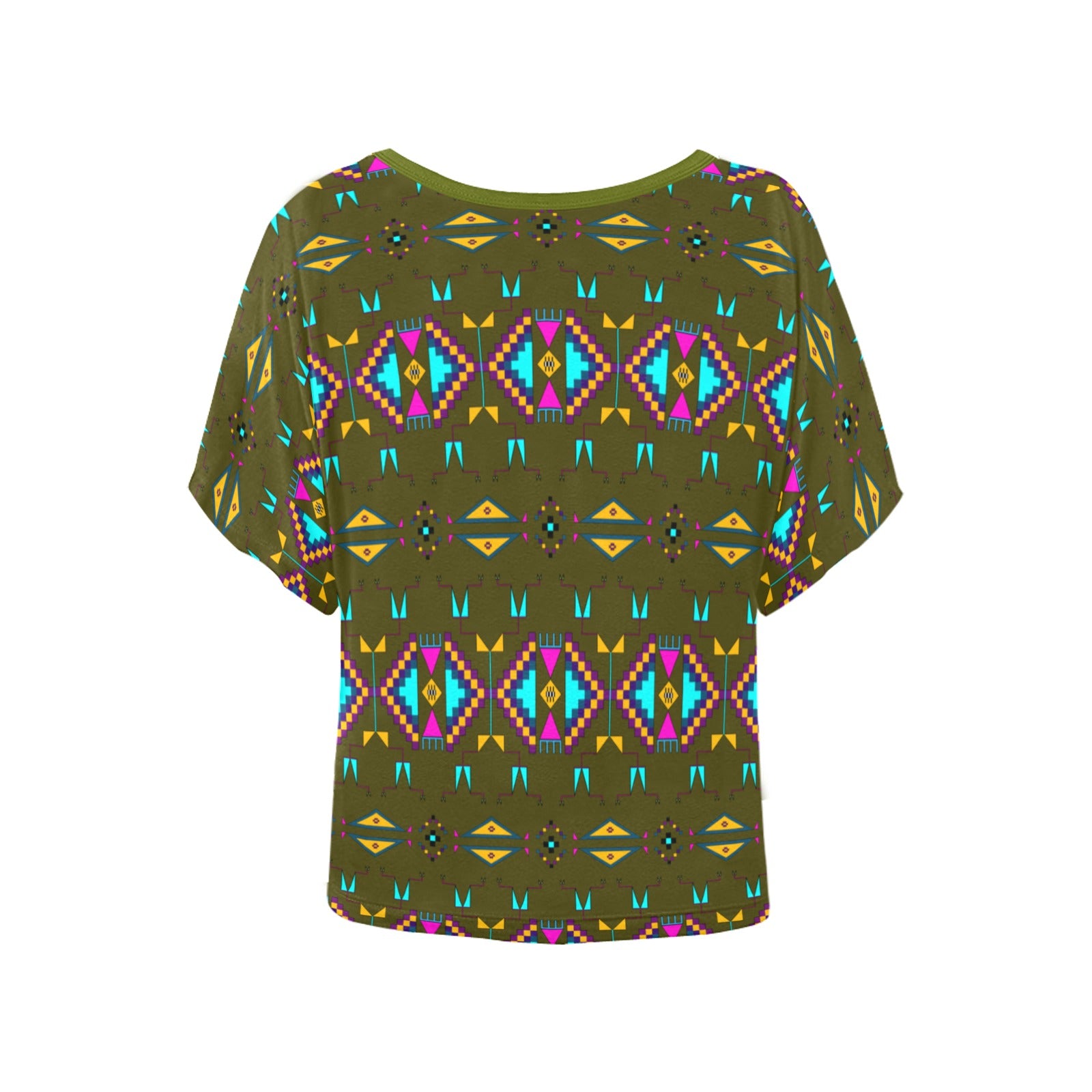Rite of Passage Olive Women's Batwing-Sleeved Blouse T shirt