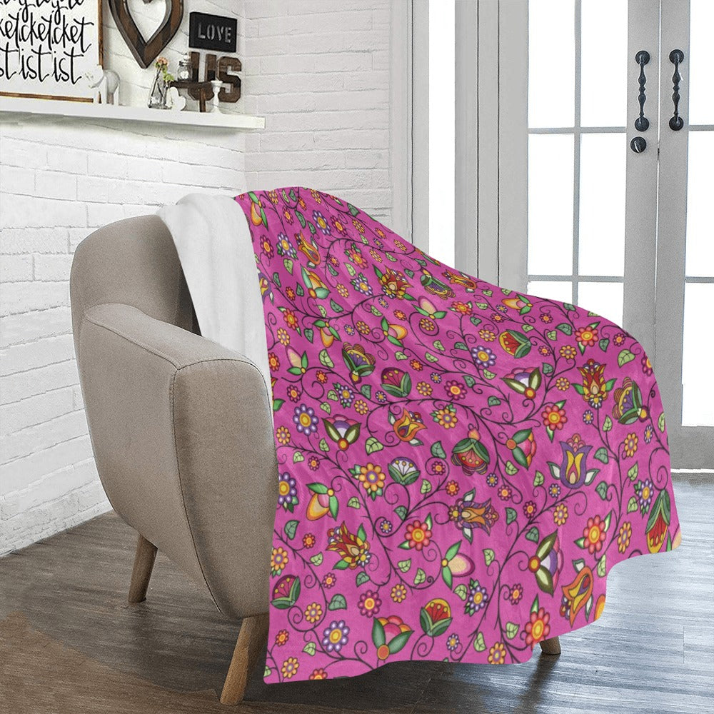 Heartbeat Petals Pink Ultra-Soft Micro Fleece Blanket 50"x60"